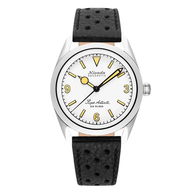 Nivada Grenchen Montre Super Antarctic 3.6.9 Blanc 32066A