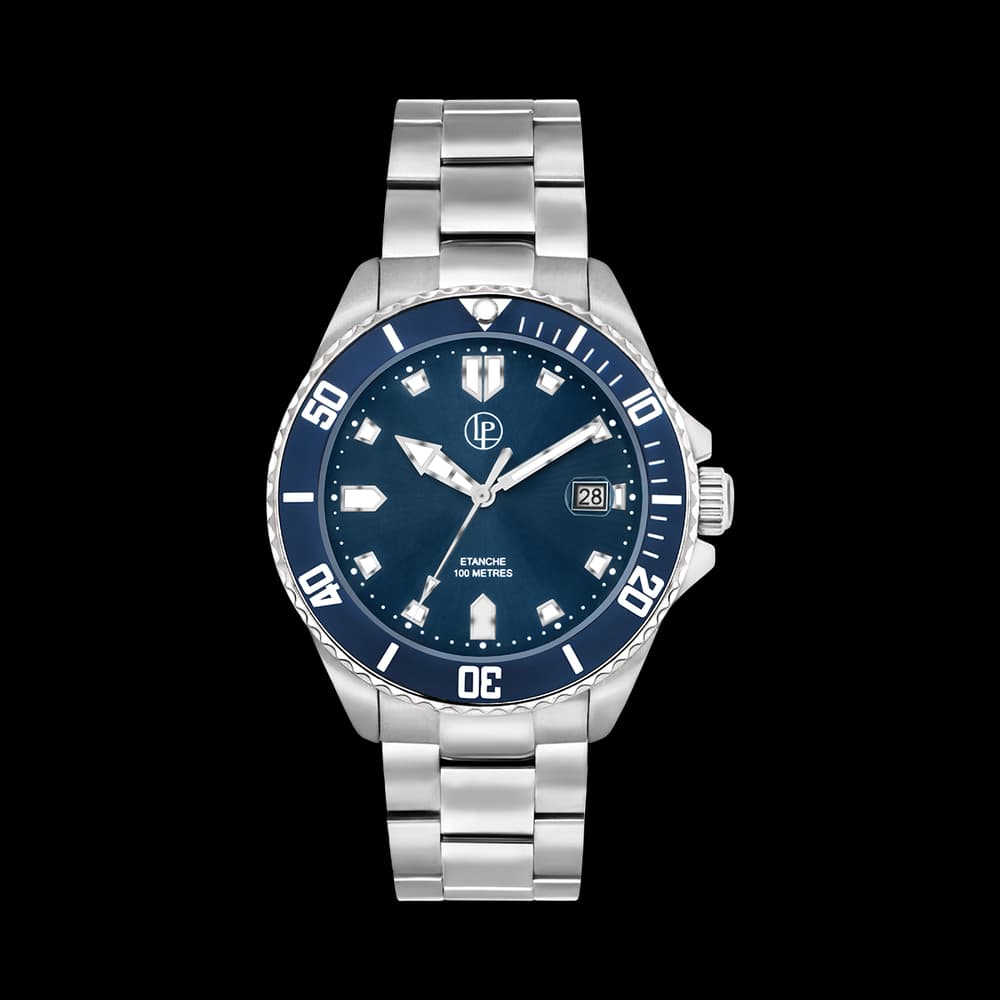 Louis Pion Montre quartz Homme Ulysse Bleu foncé