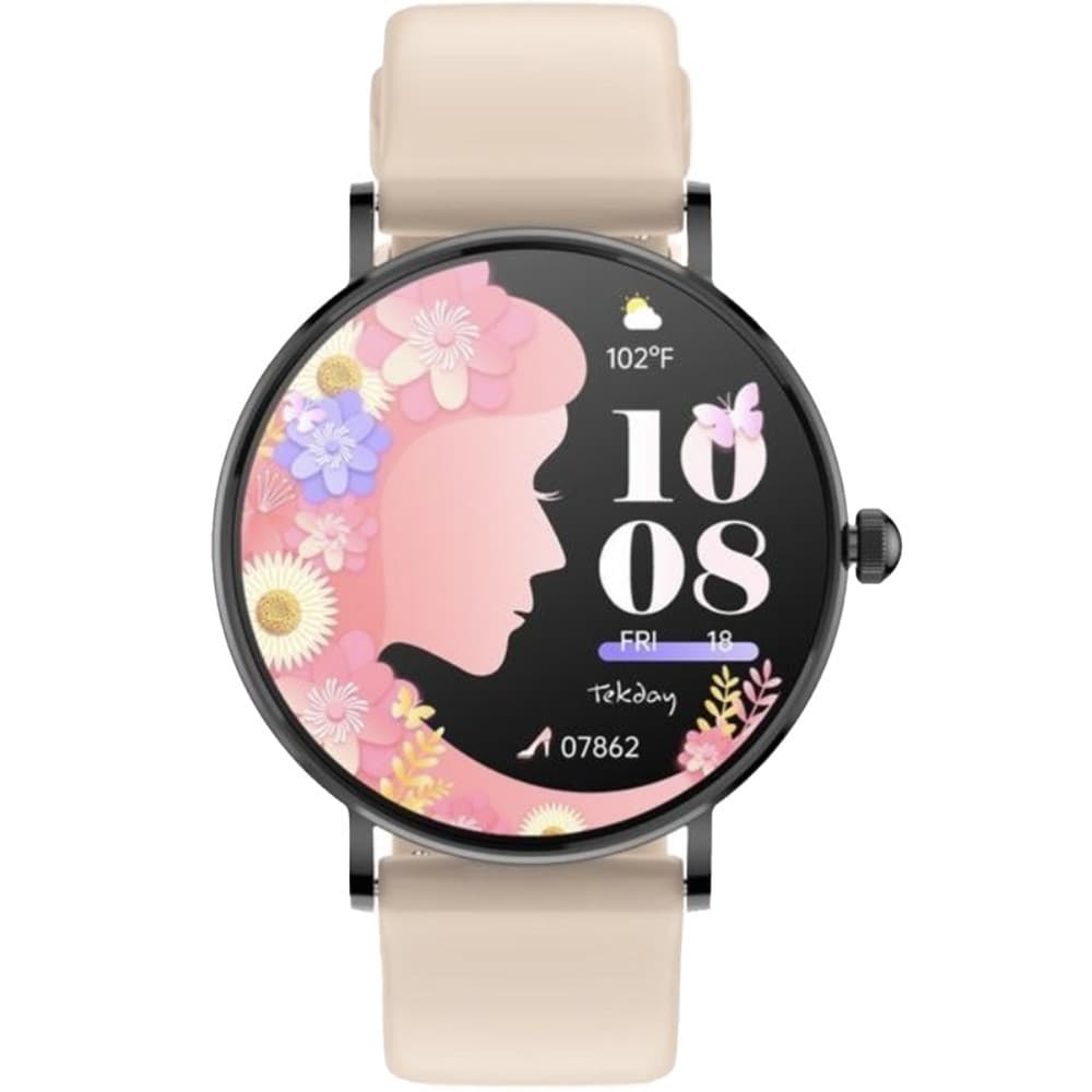 Tekday Montre Connectée Tekday en Silicone Rose