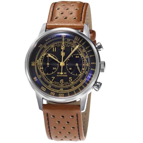 Lip Montre Lip Rallye Méca quartz Chronographe - Homme - cadran Noir- 40 mm - Acier inoxydable - 671826