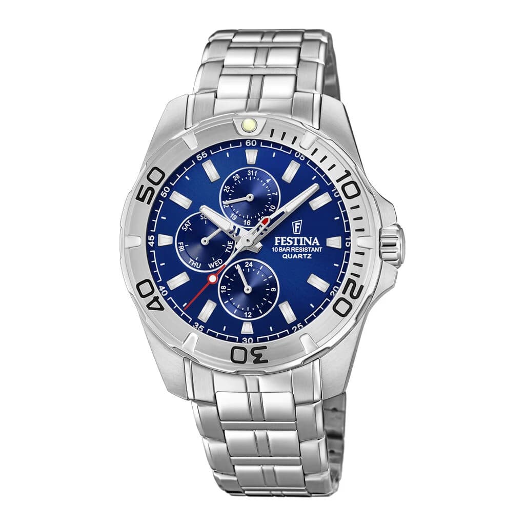 Festina Montre Festina Collection Multifonction en Acier Argenté