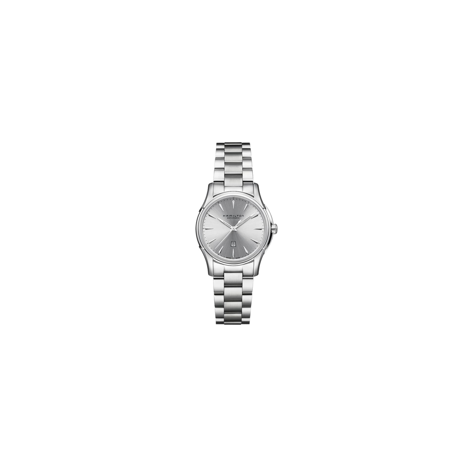 Hamilton Montre Hamilton Jazzmaster Lady Auto Cadran Argenté Bracelet Acier 34MM