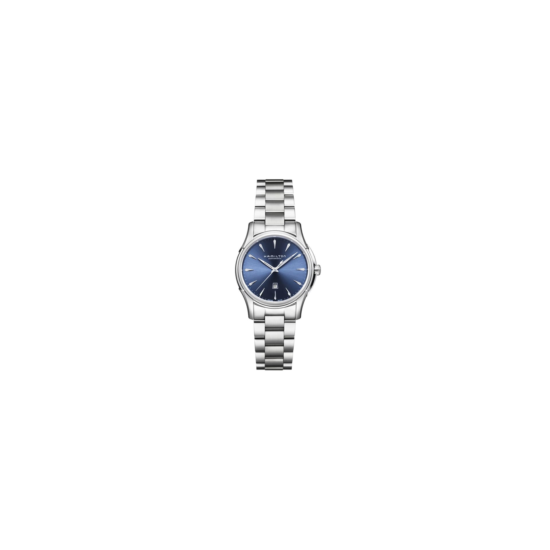 Hamilton Montre Hamilton Jazzmaster Lady Automatique Cadran Bleu Bracelet Acier 34mm