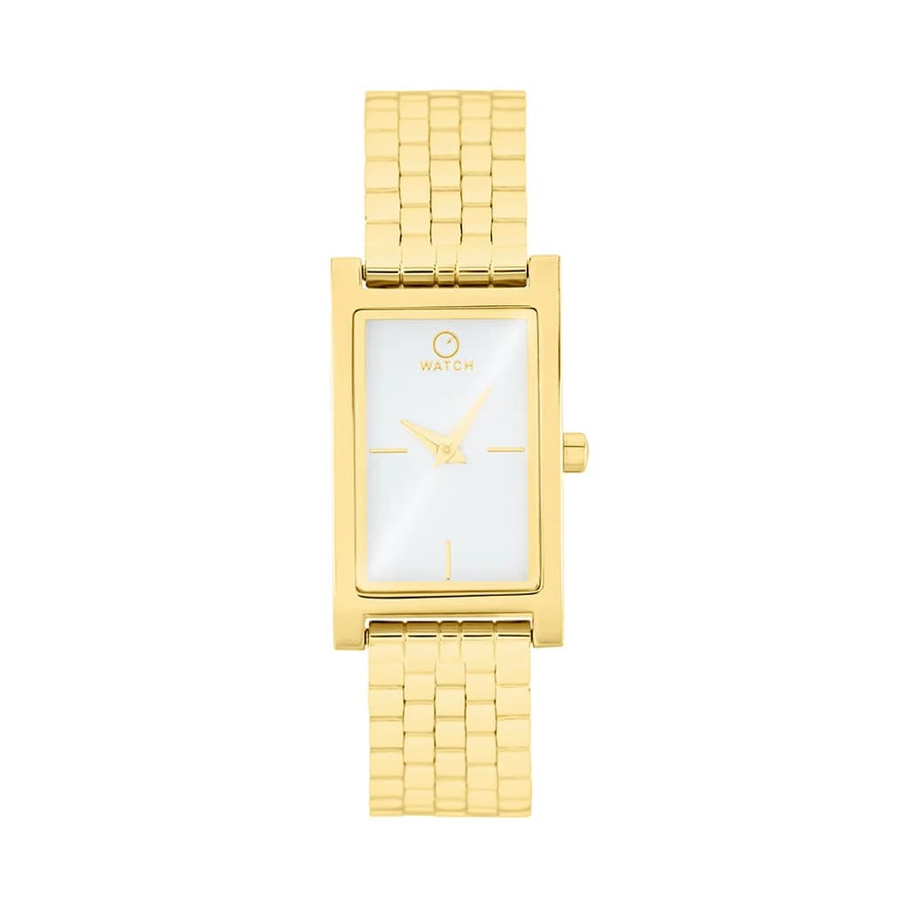 O WATCH Montre O Watch Oblong Blanc