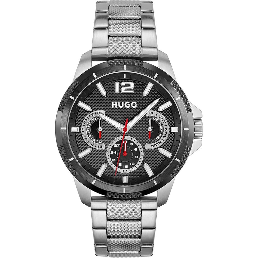 Hugo Montre Hugo en Acier Argenté