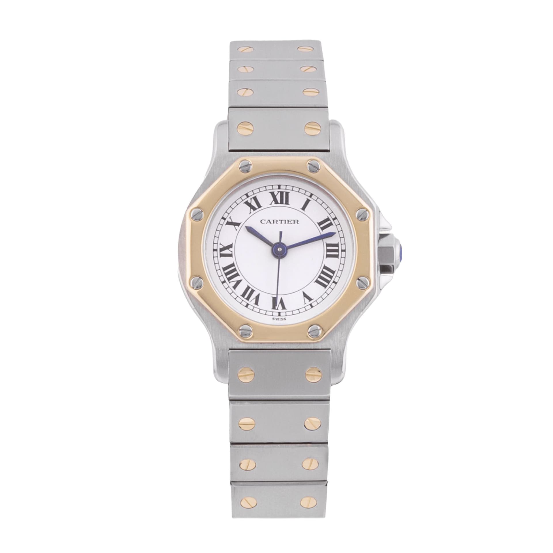 Cartier Santos Mini-Octogonale — cadran blanc