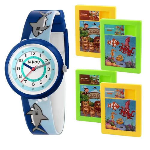 Kikou Montre Enfant KIKOU PETITS EXPLORATEURS en Silicone Bleu
