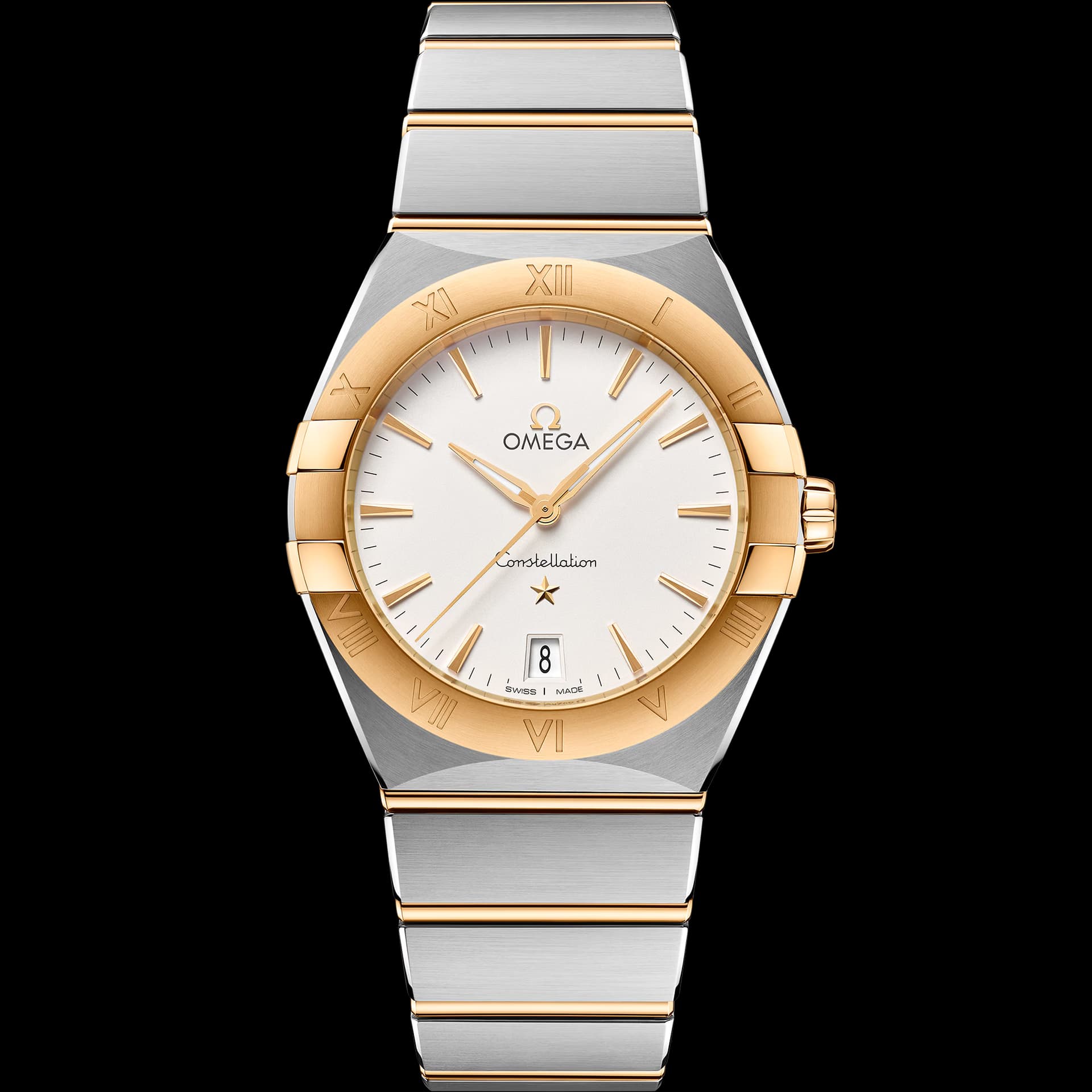 Omega Constellation 36 mm, acier - or jaune sur acier - or jaune