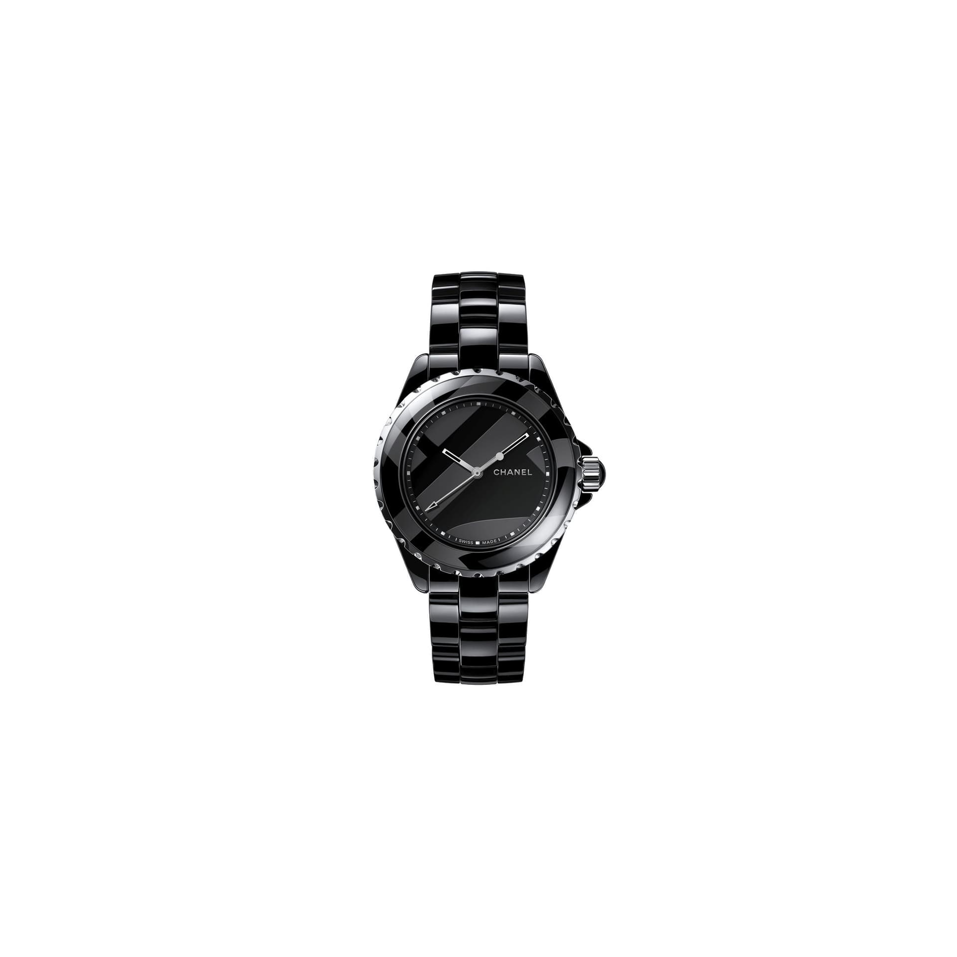 Chanel Montre CHANEL J12 Untitled cadran noir bracelet céramique haute résistance noire ed. limitée 1200 ex. 38 mm