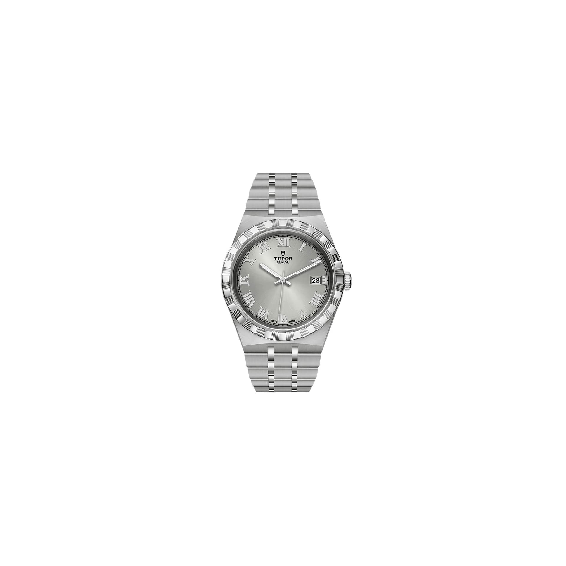 Tudor Montre Tudor Royal automatique cadran argenté bracelet acier 38 mm