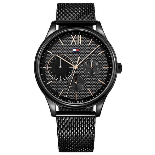 Tommy Hilfiger Montre Homme TOMMY HILFIGER en Acier Noir Etanche