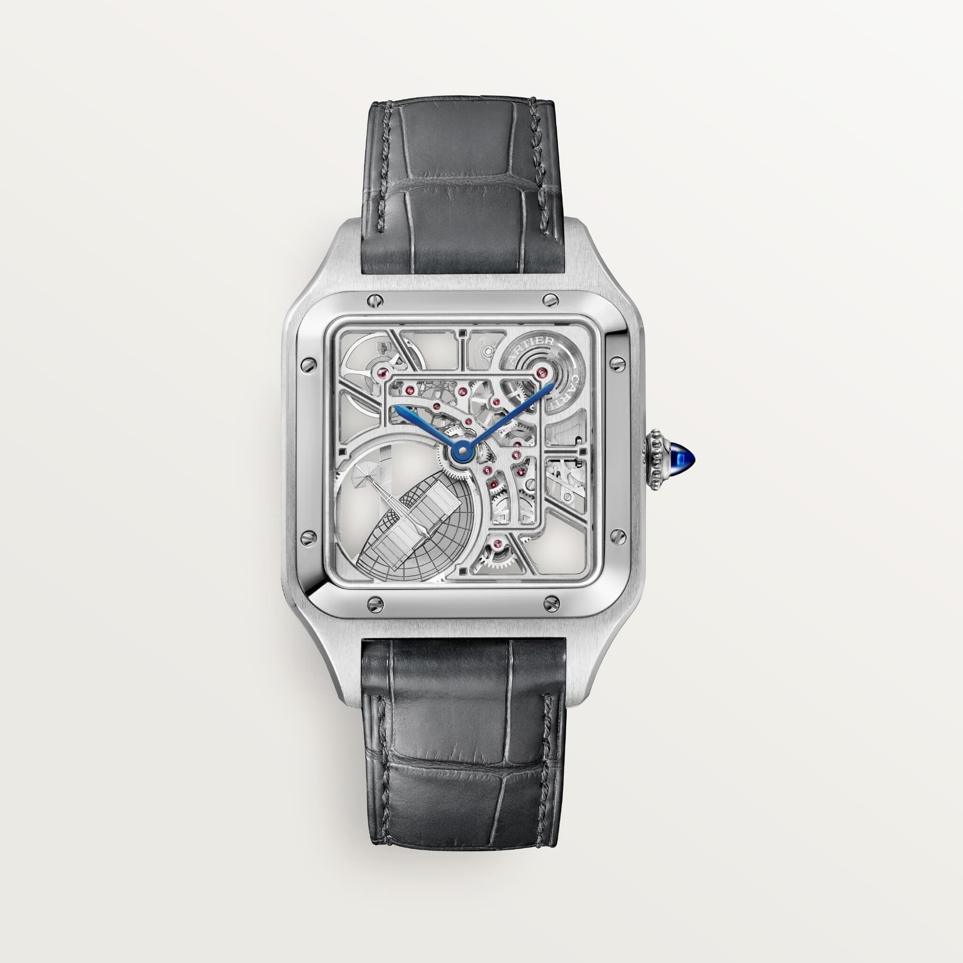 Cartier Montre squelette Santos-Dumont équipée d’un micro-rotor