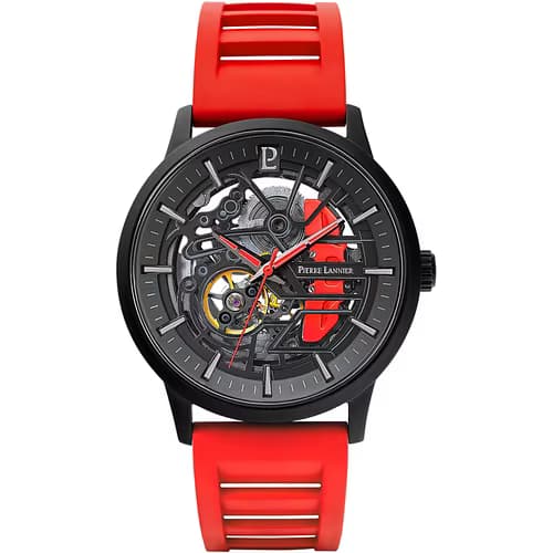 Pierre Lannier Montre Pierre Lannier Paddock Homme Caoutchouc Rouge - Cleor