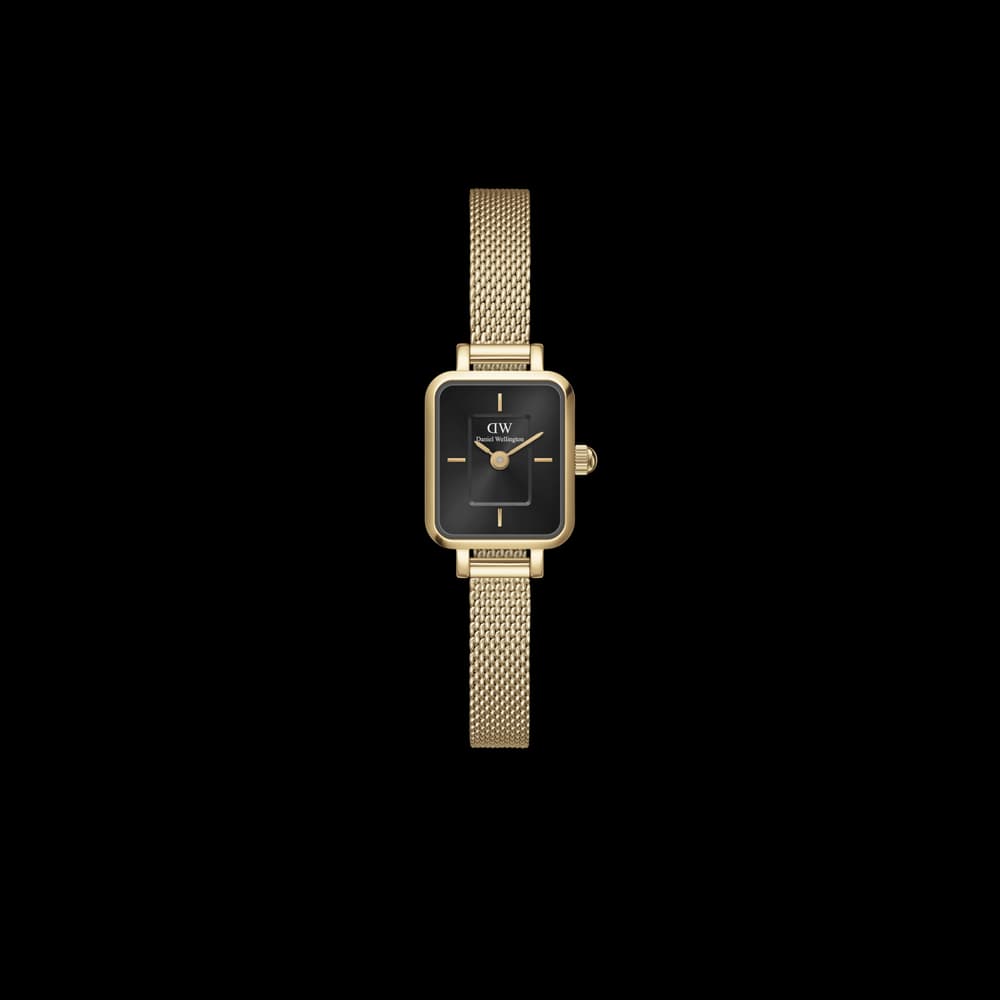 Daniel Wellington Montre quartz Femme Quadro mini Noir