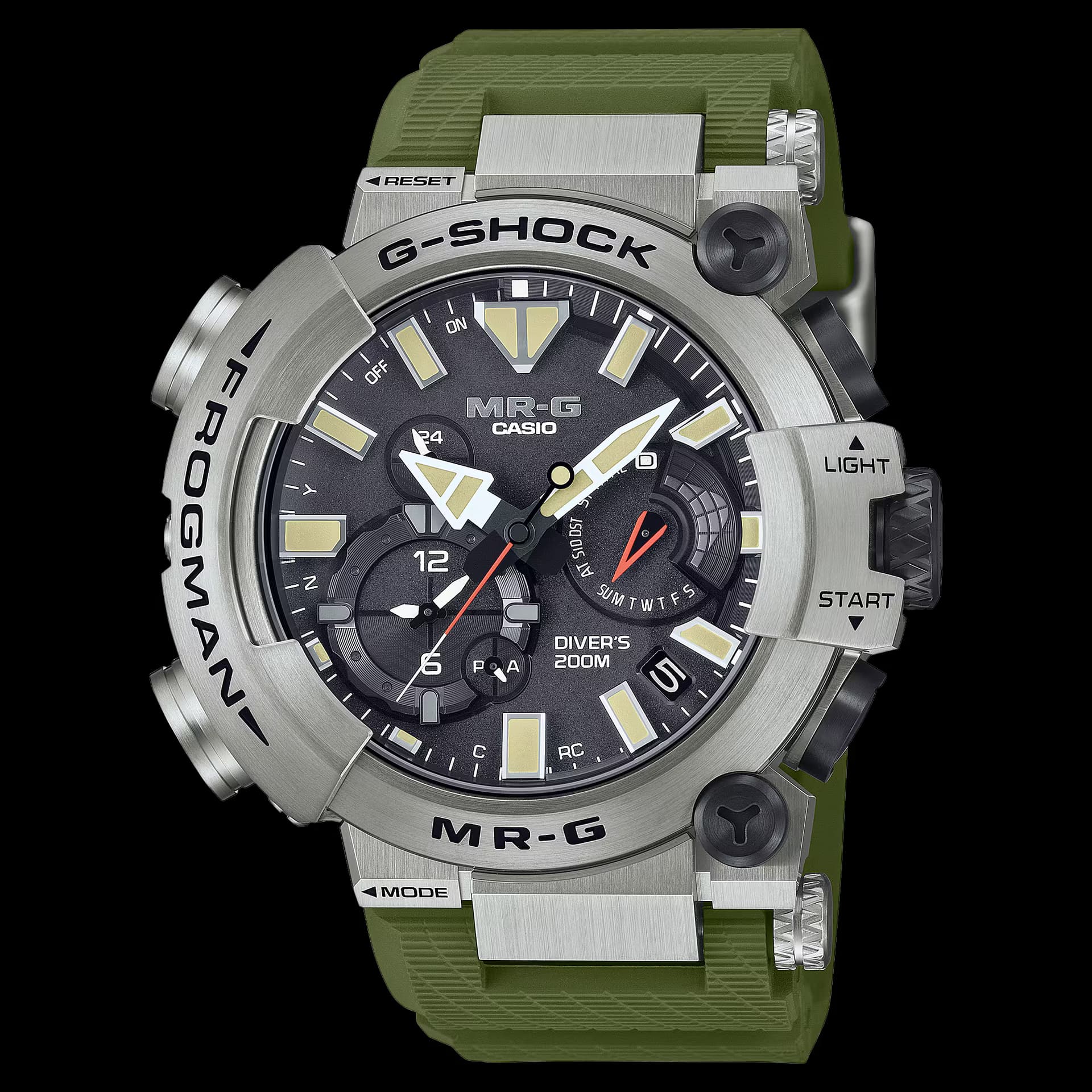 Casio MRG-BF1000RG — cadran noir