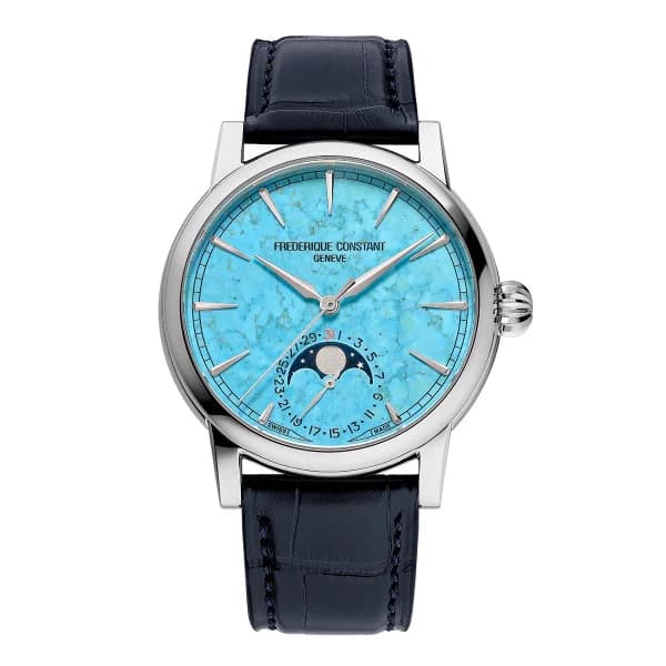 Frederique Constant Montre Frederique Constant Manufacture Classic Moonphase Date FC-716TU3H6 40 mm Automatique Cadran Turquoise