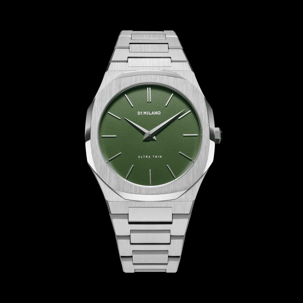 D1 Milano Montre quartz Homme Ultra thin Vert