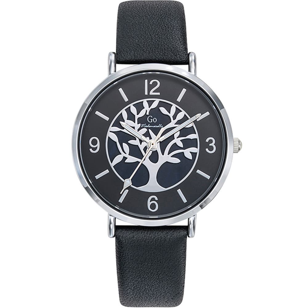 GO Mademoiselle Montre GO Mademoiselle en Cuir Noir