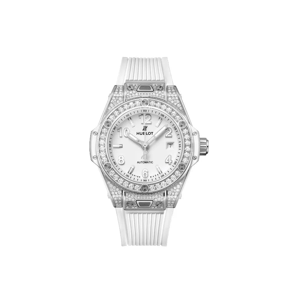 Hublot One Click Steel White Pavé
