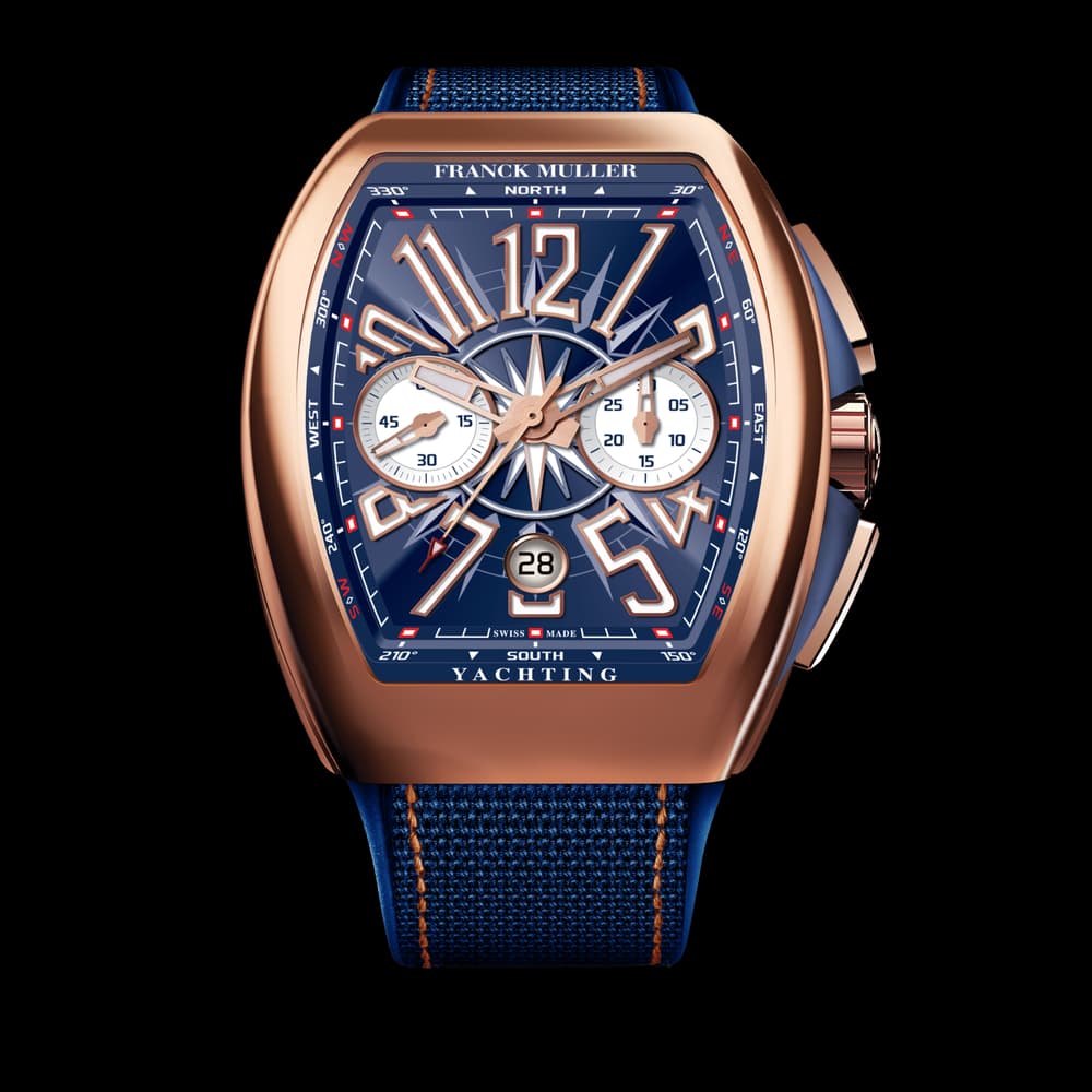 Franck Muller Montre automatique Homme Vanguard Bleu