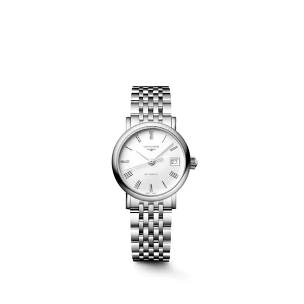 Longines Montre Longines elegant collection 25.50 mm Automatique Cadran Blanc mat Bracelet Acier