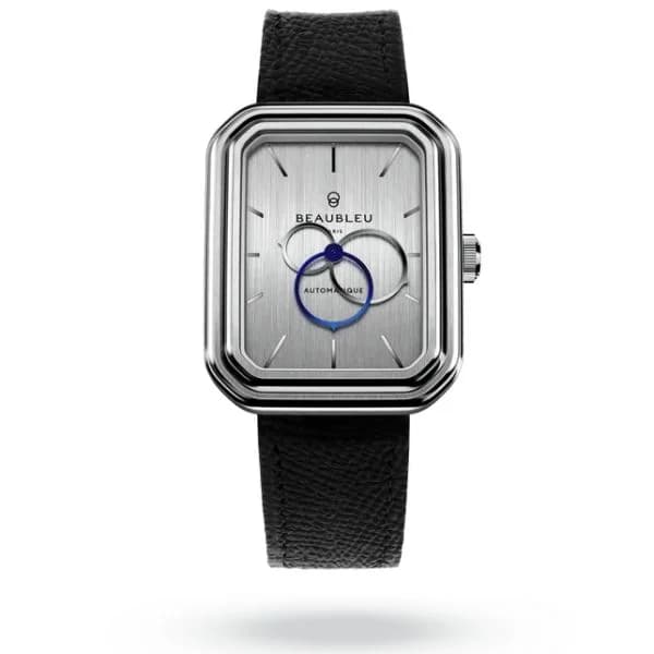 Beaubleu Montre Beaubleu Ecce Figura Vesperal Bracelet Cuir Noir