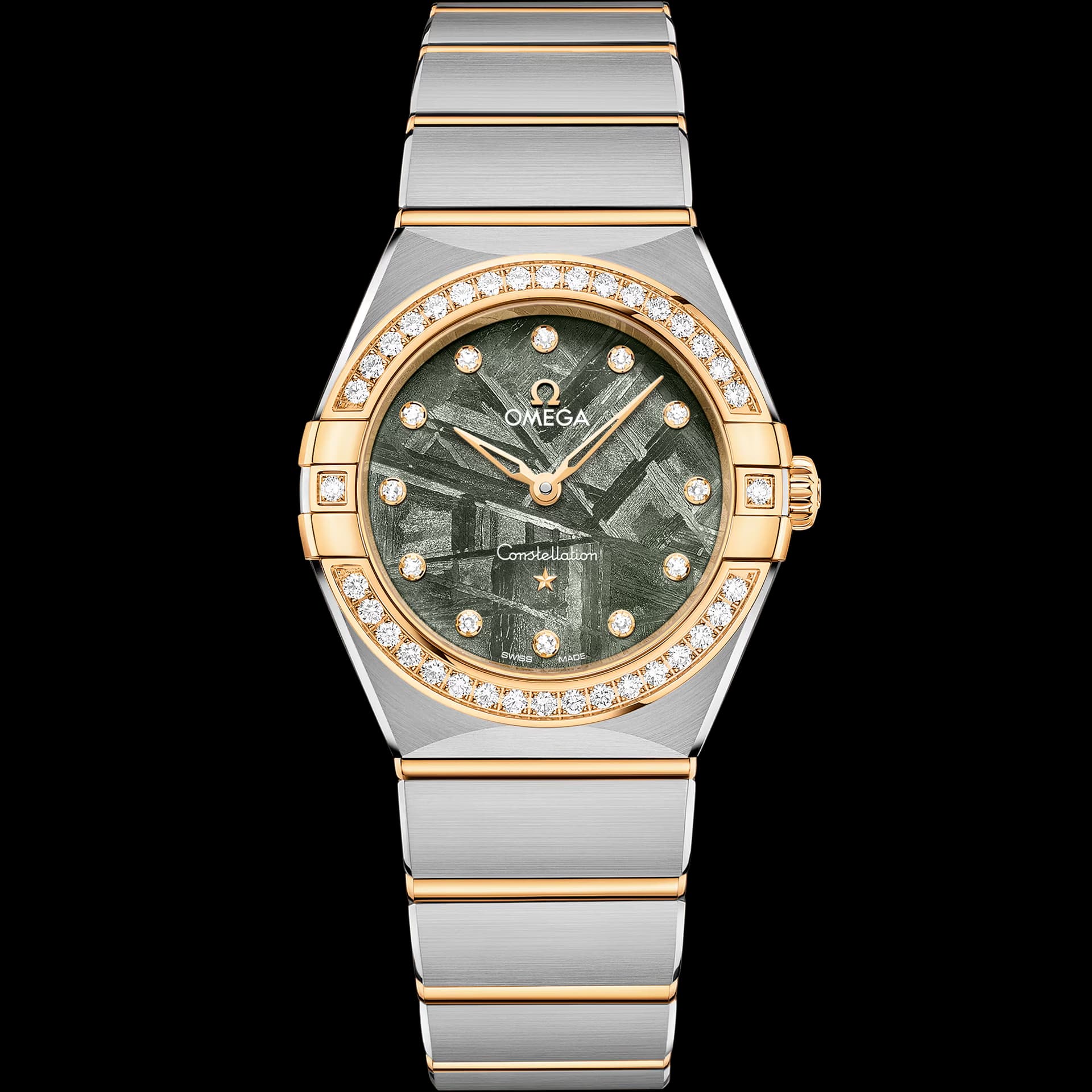 Omega Constellation 28 mm, acier - or jaune sur acier - or jaune