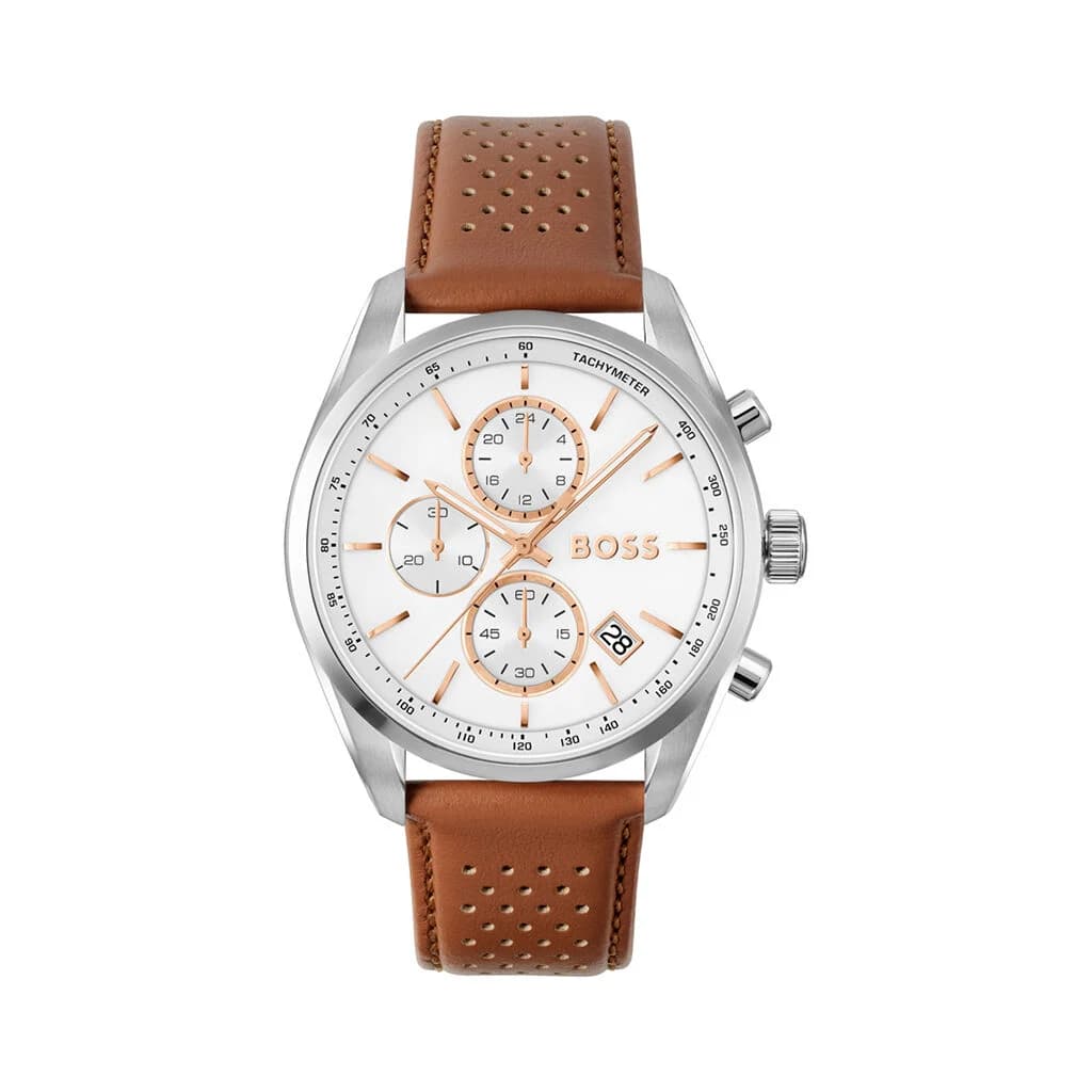 Hugo Boss Montre Boss Grand Prix 44 Blanc