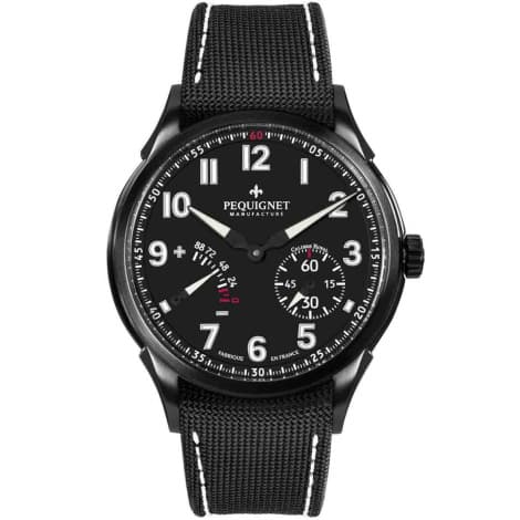 Pequignet Montre Pequignet Royale Titane Automatique Cadran Noir - 9033843- Cordura