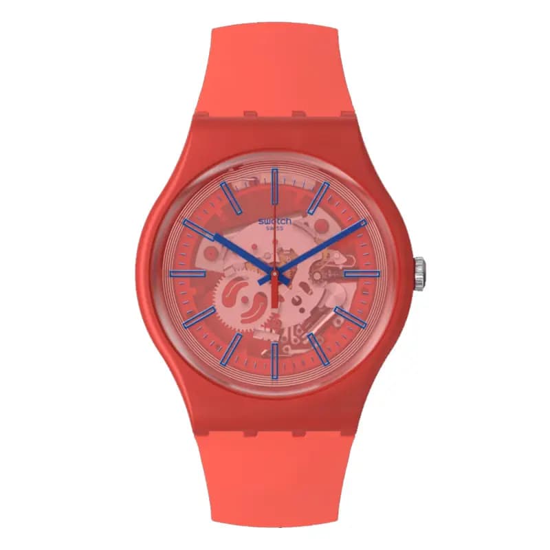 Swatch Montre Swatch Pay! Redder Than Red Pay! SO29R107-5300
