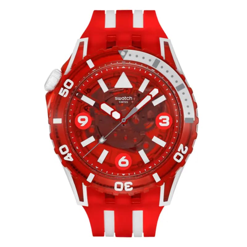 Swatch Lion's Mane — boîtier blanc
