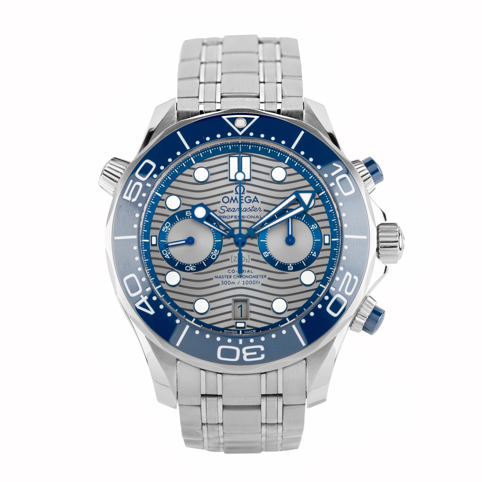 Omega Seamaster Diver 300M Chronograph — gris