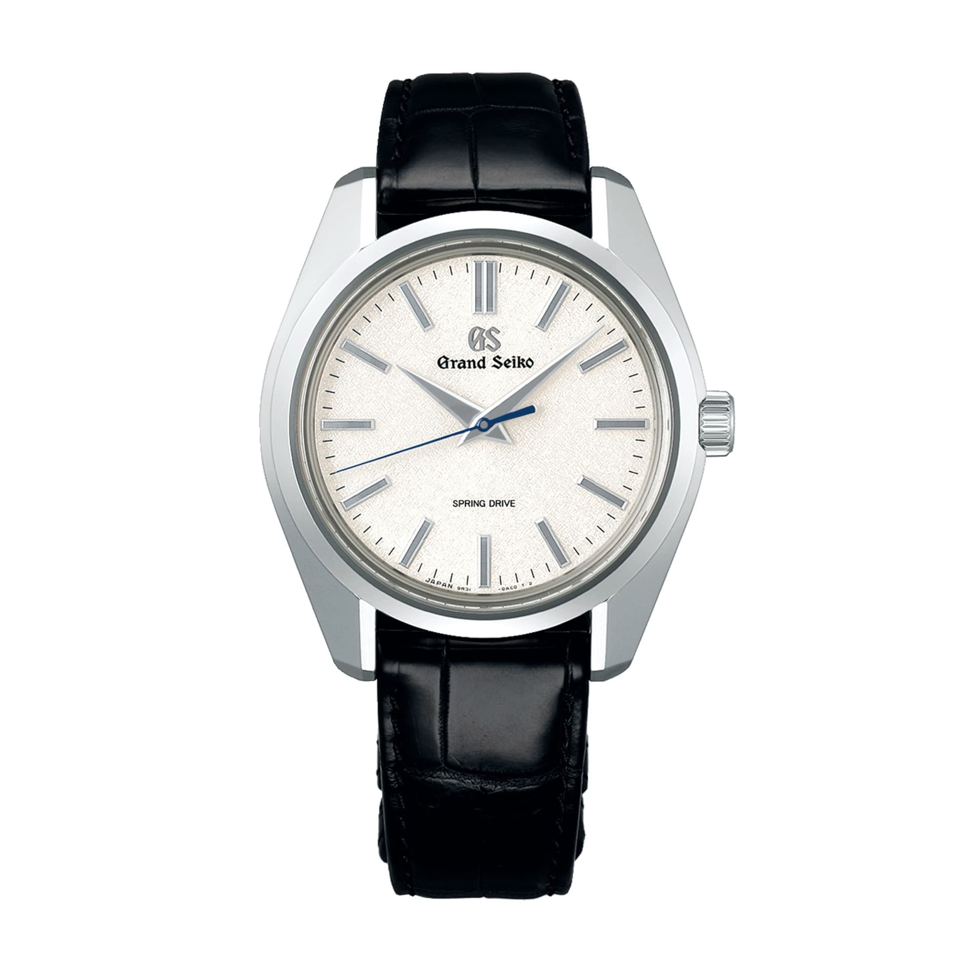 Grand Seiko Montre Grand Seiko Heritage 44GS Spring Drive "Asaborake" cadran blanc bracelet cuir 40 mm