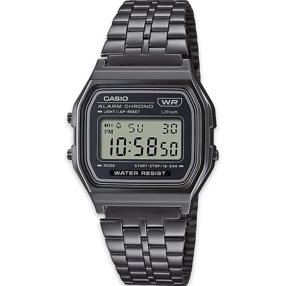 Casio Vintage A158WETB — cadran noir