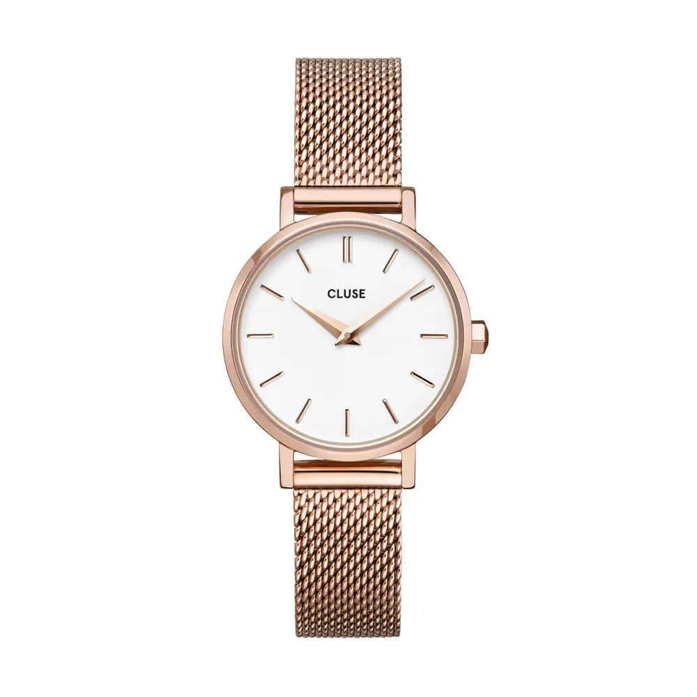 Cluse Montre quartz Femme Boho chic petite Blanc
