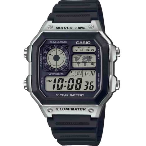Casio Timeless WorldTime — cadran noir
