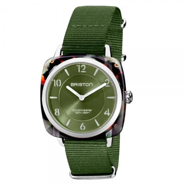 Briston Montre Briston Clubmaster Chic Acétate Vert Olive