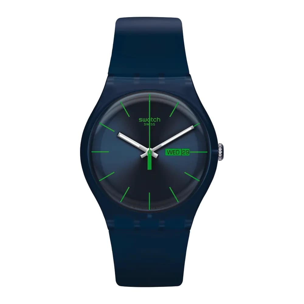 Swatch New Gent — cadran bleu