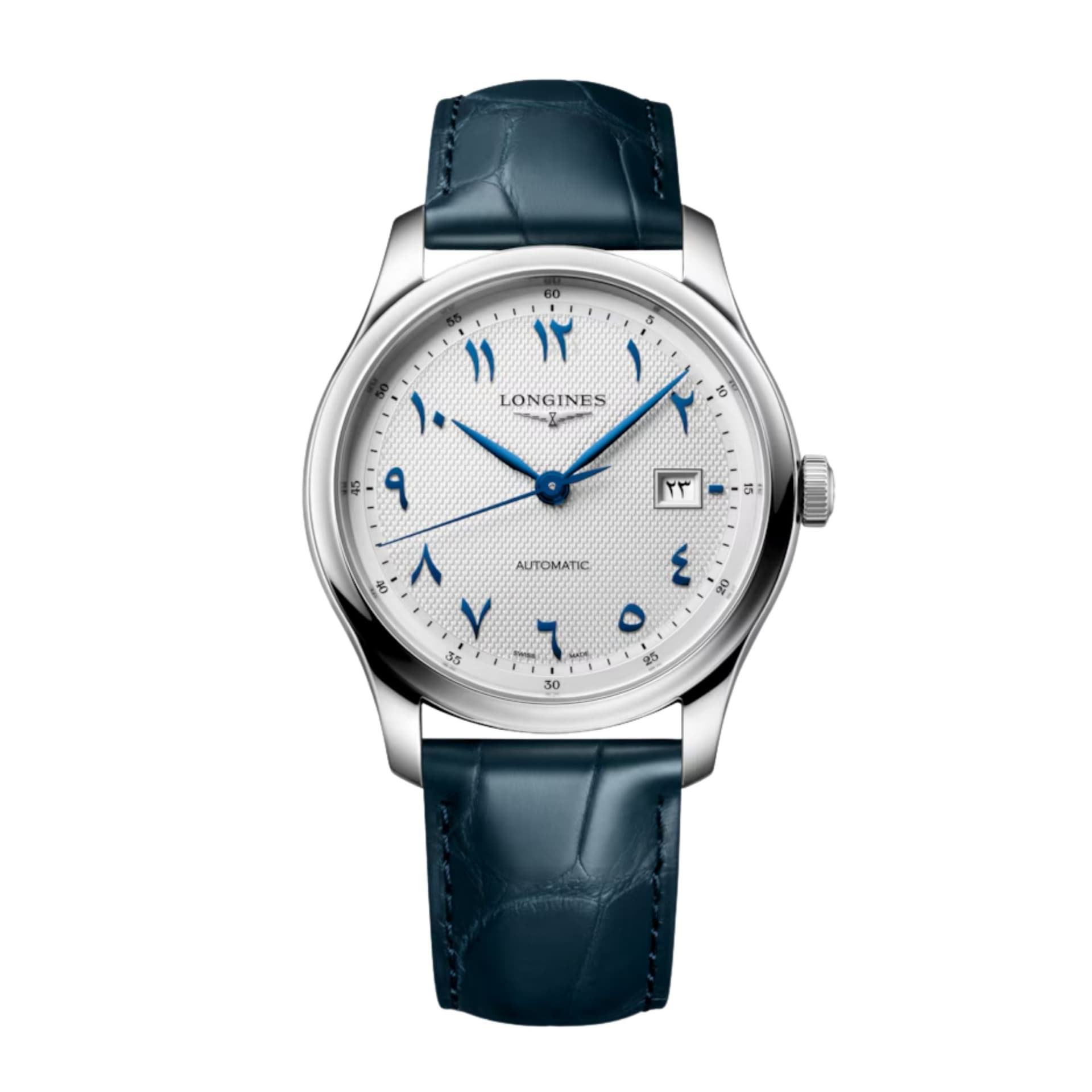 Longines Montre Longines Master Collection 41mm Automatique Cadran Argenté Grain D'Orge Chiffres Arabes