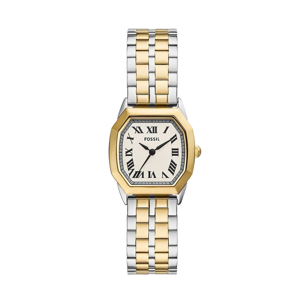 Fossil Harlow — boîtier octogonal bicolore