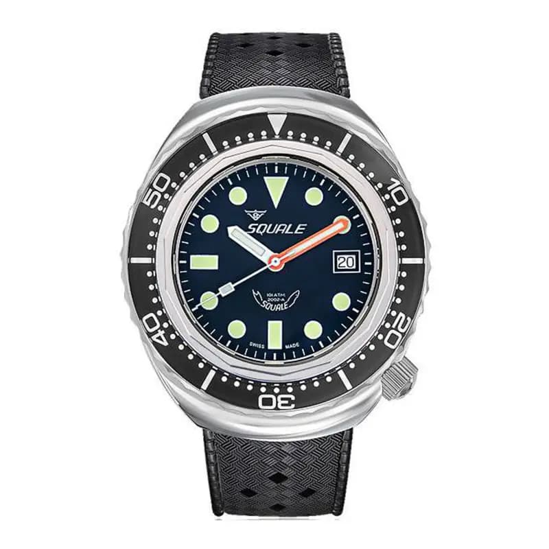 Squale Montre 2002 Black Round Dots 2002.SS.BK.BK.HT