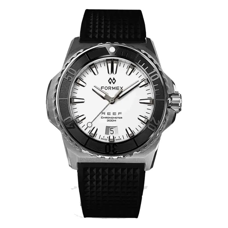Formex Montre Reef 39.5 mm Automatic White dial COSC 300M 2201.1.6311