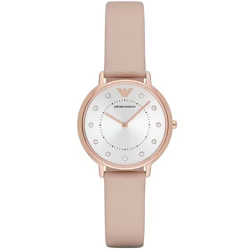 Emporio Armani Montre Analogique Femme Emporio Armani Cuir Rose AR2510