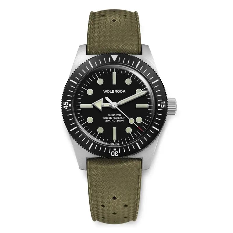 Wolbrook Montre de Plongée Automatique Skindiver 38 mm C3 Lume
