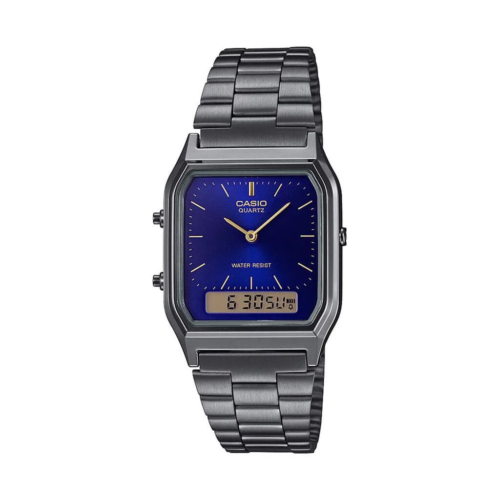 Casio Collection Vintage — cadran bleu
