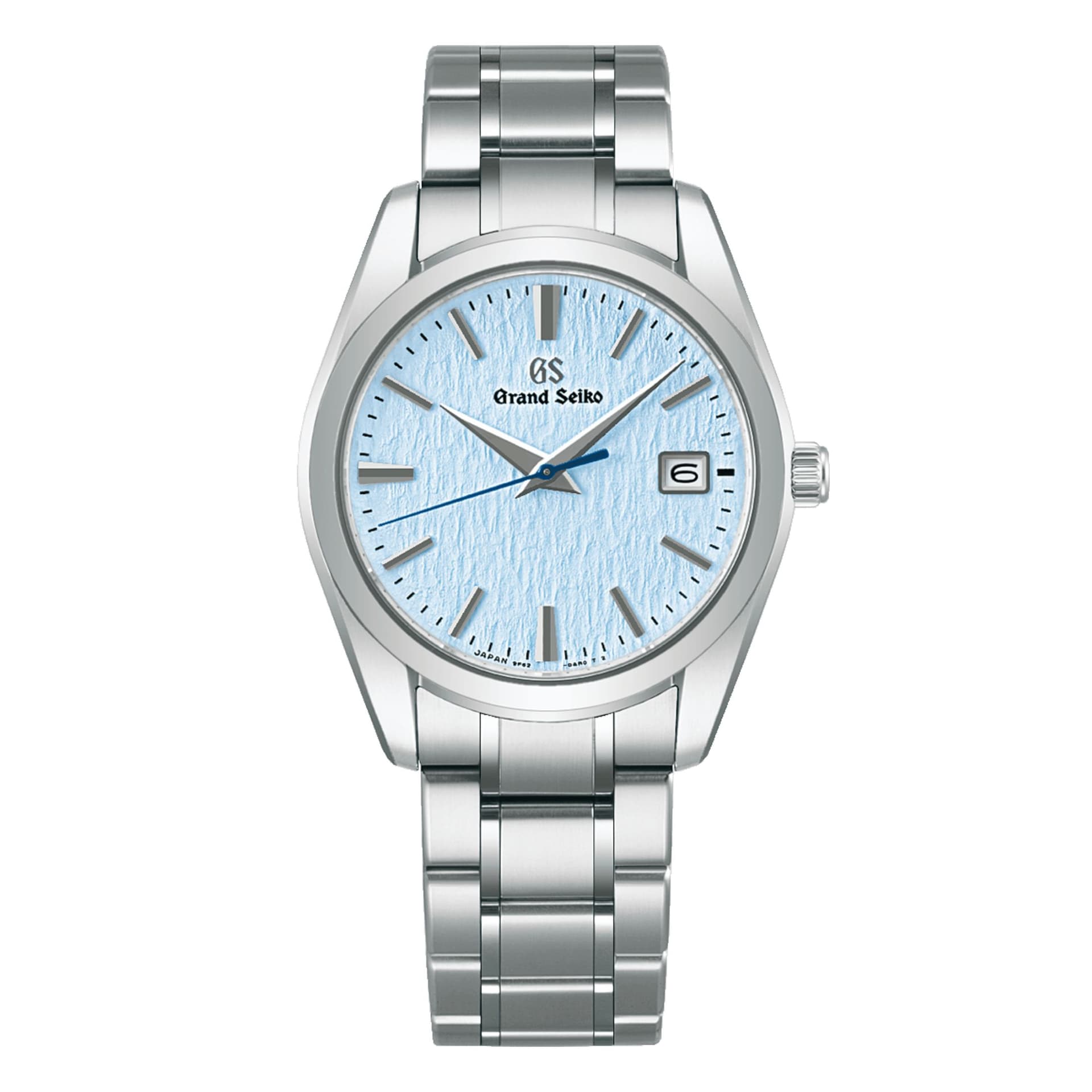 Grand Seiko Montre Grand Seiko Heritage "Skyflake" quartz cadran bleu bracelet titane 37 mm