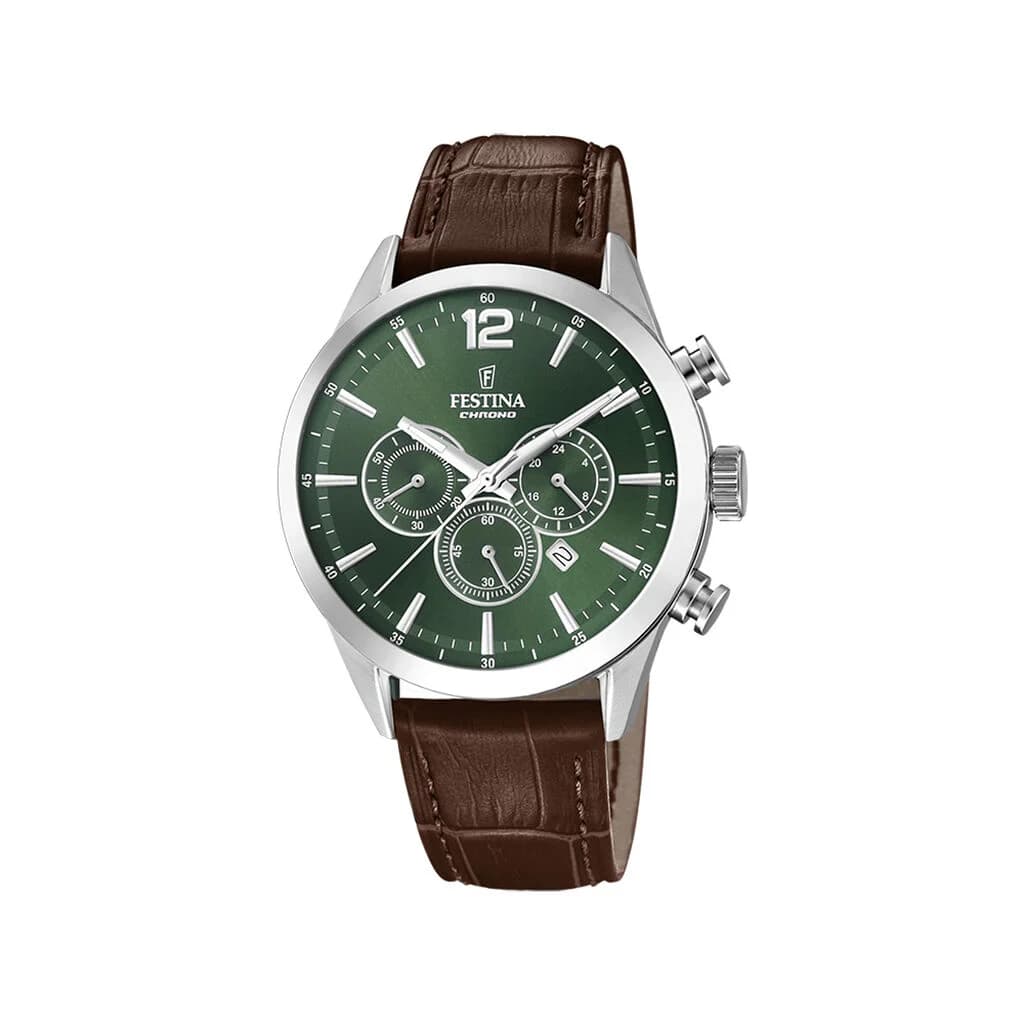 Festina Montre Festina Timeless Chrono 44 Vert