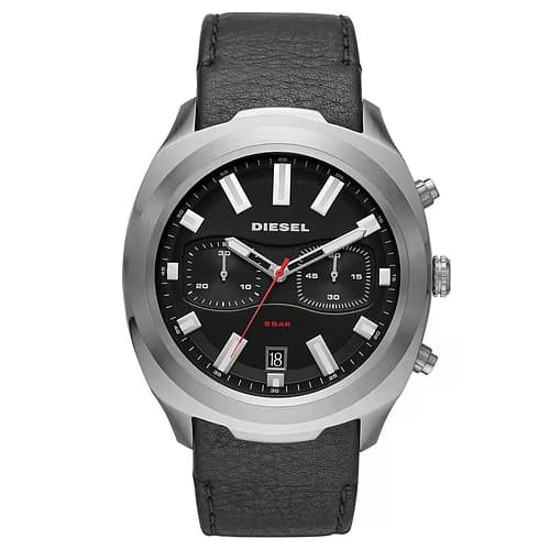 Diesel Montre Homme DIESEL en Cuir Noir Etanche