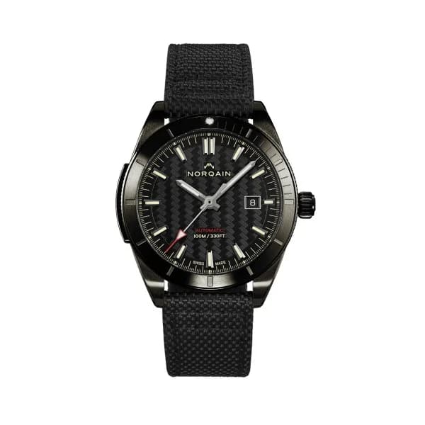 NORQAIN Montre Norqain Adventure Sport Bracelet Tissu Noir Cadran Noir