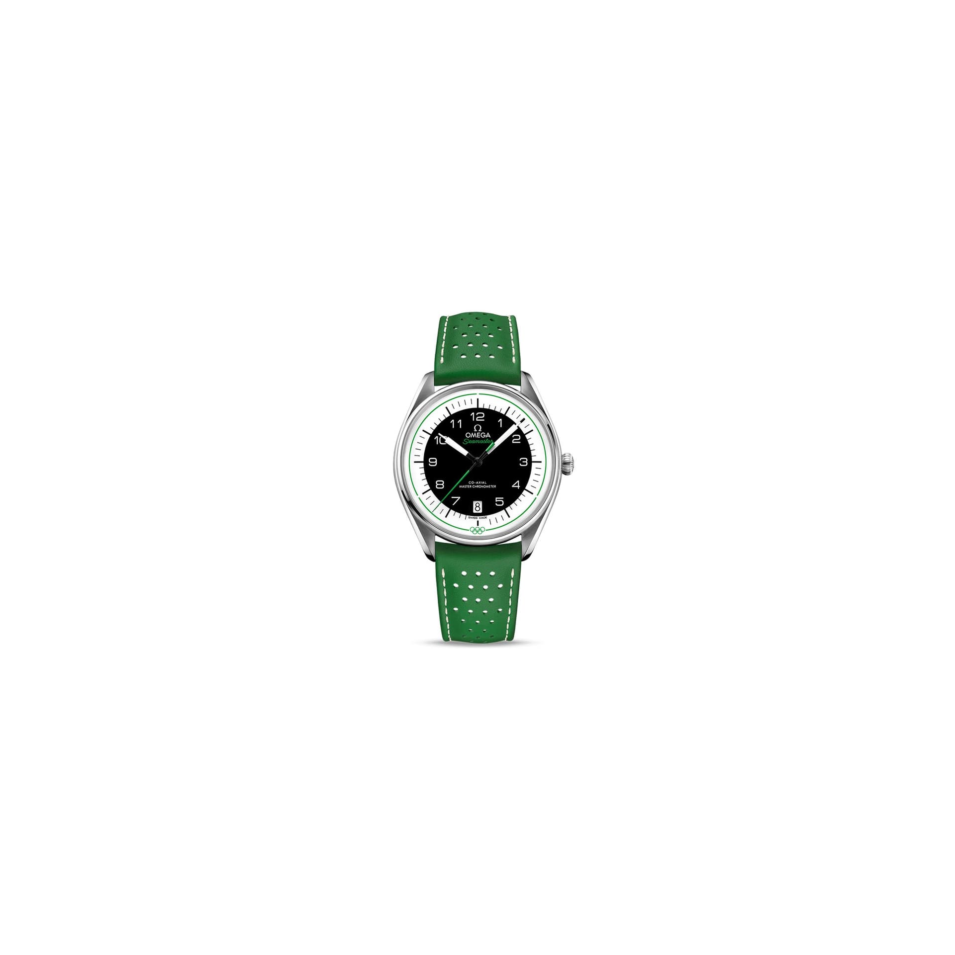 Omega Seamaster Jeux Olympiques — bracelet vert